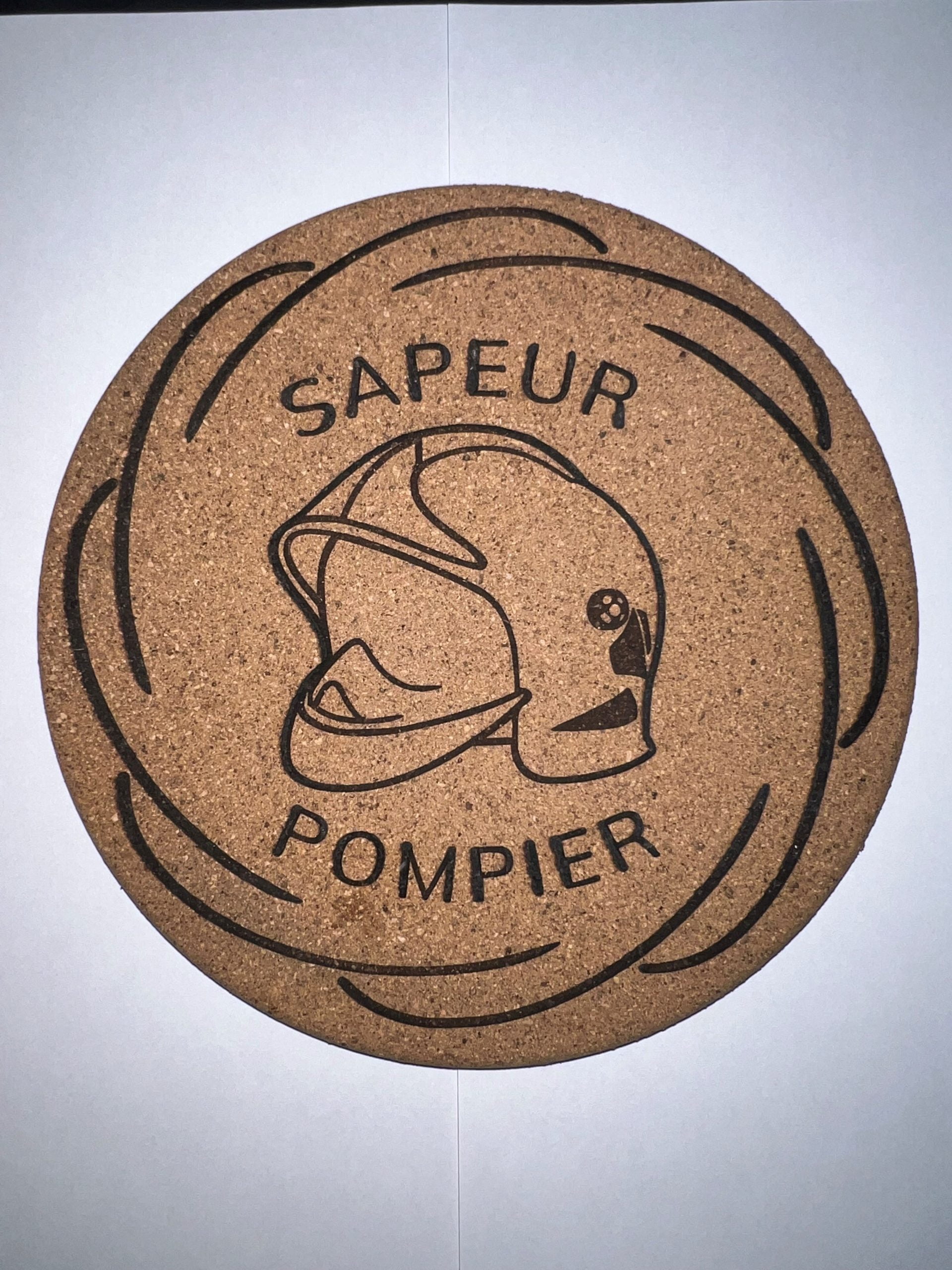Dessous de plat "Sapeur Pompier"
